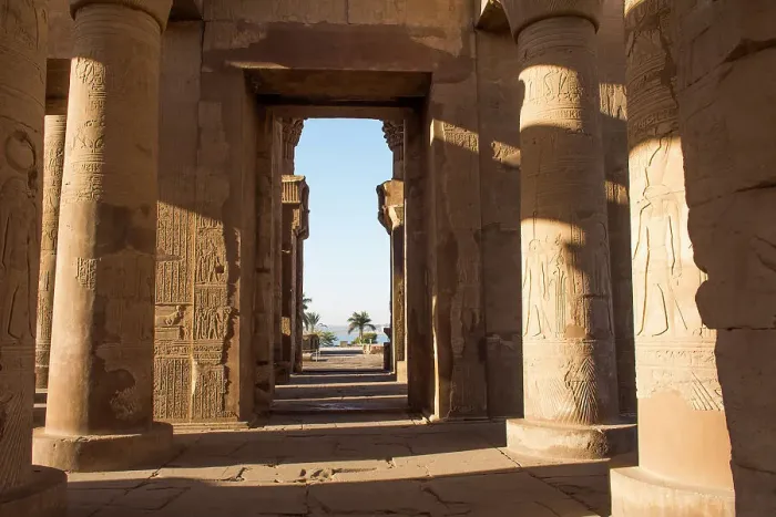 Framed Print : Temple of Kom Ombo dedicated to gods Sobek and Haroeris, Egypt, North Africa, Africa Framed Print : Temple of Kom Ombo dedicated to gods Sobek and Haroeris, Egypt, North Africa, Africa