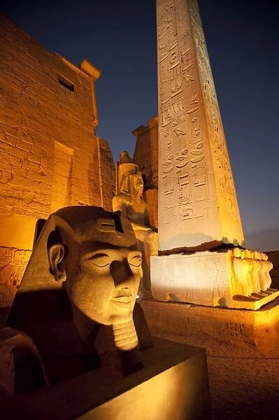 Temple at Luxor, Thebes, UNESCO World Heritage Site, Egypt, North Africa, Africa