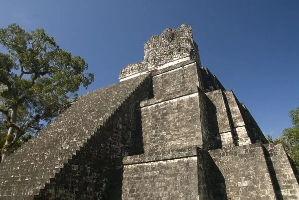 Temple No. 2 (Temple of the Masks), Great Plaza, Tikal, UNESCO World Heritage Site