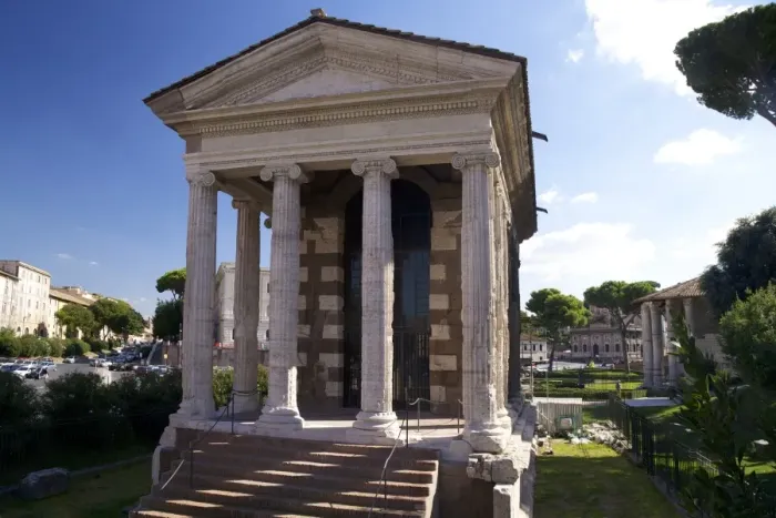 Framed Print : Temple of Portunus, Forum Boarium, 1st century BC, Rome, Lazio, Italy, Europe Framed Print : Temple of Portunus, Forum Boarium, 1st century BC, Rome, Lazio, Italy, Europe