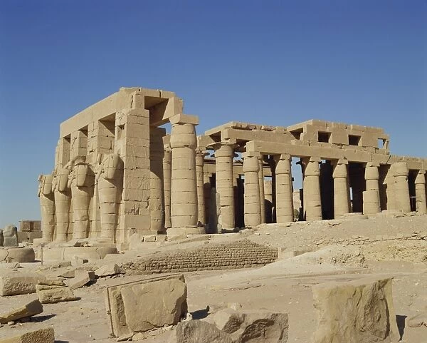 Temple of Ramesseum, West Thebes, UNESCO World Heritage Site, Egypt, North Africa, Africa
