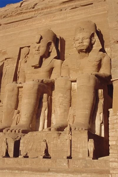 Temple of Re-Herakhte for Ramses II, moved when Aswan Dam built, Abu Simbel