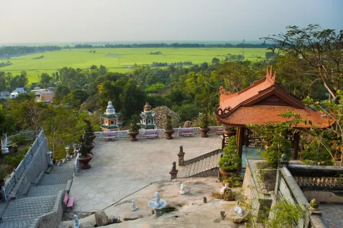Framed Print : Temple at Sam Mountain, Mekong Delta, Vietnam, Indochina, Southeast Asia, Asia