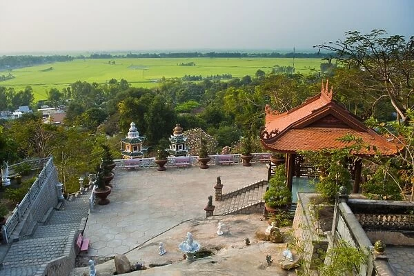 Temple at Sam Mountain, Mekong Delta, Vietnam, Indochina, Southeast Asia, Asia