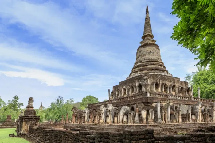Framed Print : Temple in Si Satchanalai decorated with elephant sculptures, Sukhothai, UNESCO World Heritage Site Framed Print : Temple in Si Satchanalai decorated with elephant sculptures, Sukhothai, UNESCO World Heritage Site