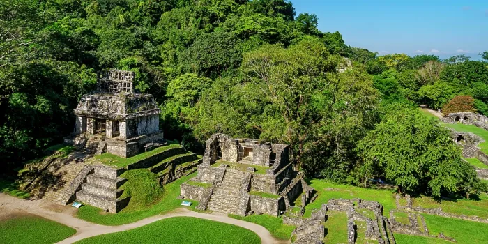 Framed Print : Temple of the Sun and Temple XIV, elevated view, Palenque Archaeological Site, Palenque, Chiapas State, Mexico Framed Print : Temple of the Sun and Temple XIV, elevated view, Palenque Archaeological Site, Palenque, Chiapas State, Mexico