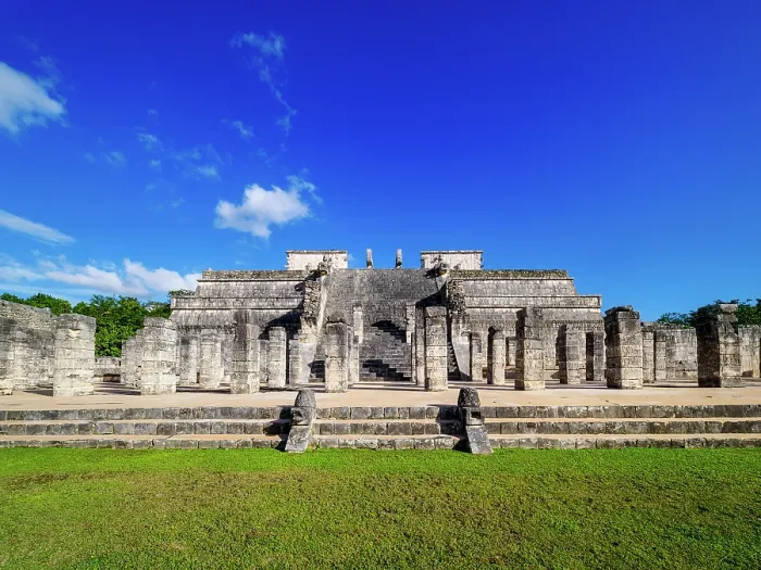 Framed Print : Temple of the Warriors, Chichen Itza, Yucatan State, Mexico