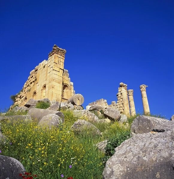 Temple of Zeus, Jerash, Jordan, Middle East