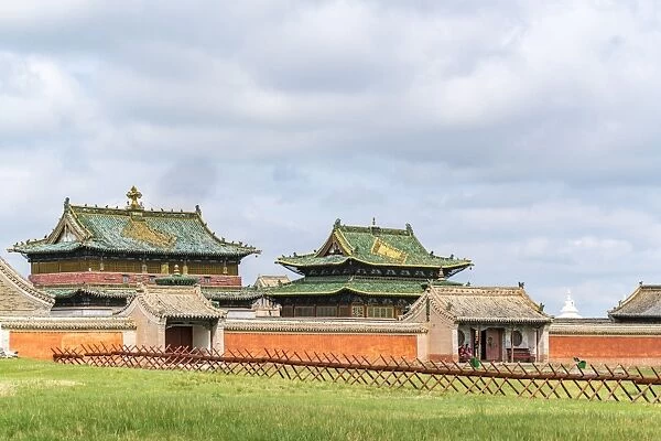 Temples in Erdene Zuu Monastery, Harhorin, South Hangay province, Mongolia, Central Asia