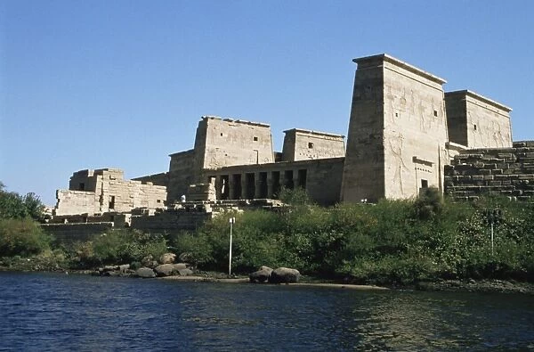 Temples at Philae, UNESCO World Heritage Site, by the River Nile, Nubia