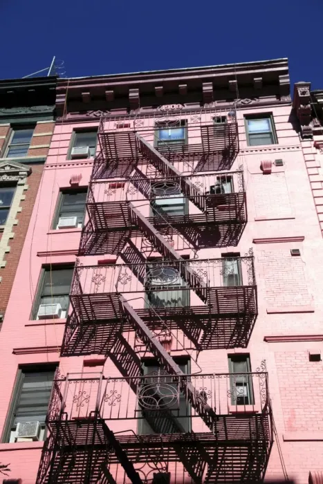 Framed Print : Tenement building, fire escape, Soho, Manhattan, New York City, United States of America Framed Print : Tenement building, fire escape, Soho, Manhattan, New York City, United States of America