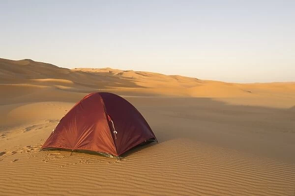 Tent in desert