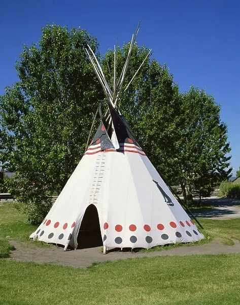 Tepee at Heritage Park, Calgary, Alberta, Canada, North America