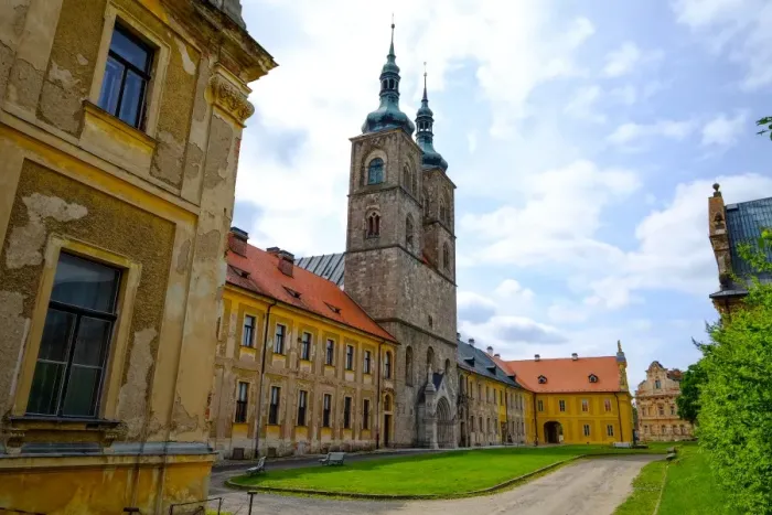 Framed Print : Tepla Abbey is a Premonstratensian monastery in the western part of Bohemia, Czech Republic Framed Print : Tepla Abbey is a Premonstratensian monastery in the western part of Bohemia, Czech Republic