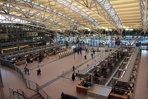 Terminal at airport Fuhlsbuettel, Hamburg, Germany, Europe