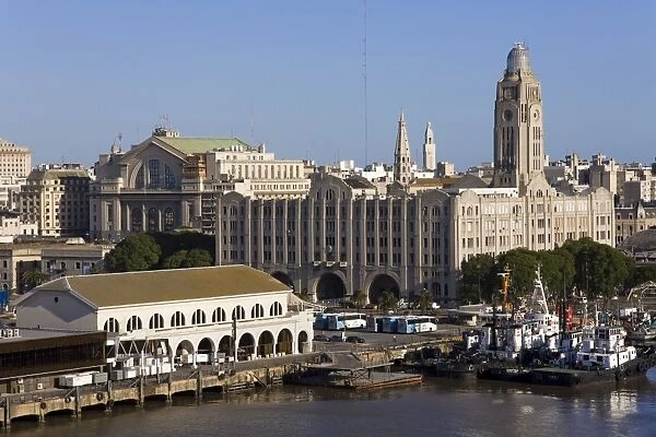 Terminal building in Port of Montevideo, Uruguay, South America