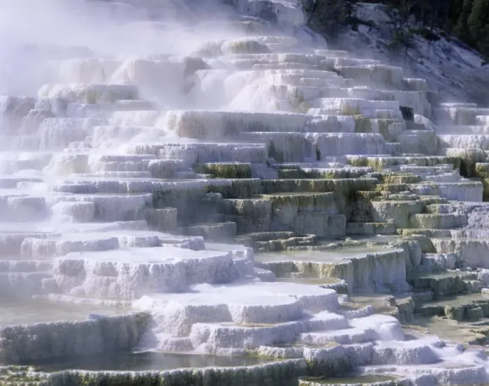 Framed Print : Terraces, Mammoth Hot Springs Framed Print : Terraces, Mammoth Hot Springs
