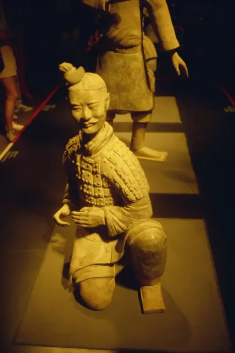 Framed Print : Terracotta figure from Xian in China on display at the Auckland museum in New Zealand Framed Print : Terracotta figure from Xian in China on display at the Auckland museum in New Zealand