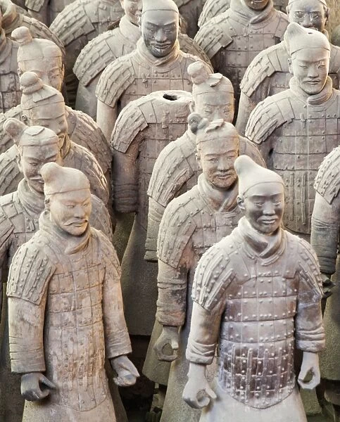 Terracotta warrior figures in the Tomb of Emperor Qinshihuang, Xi an, Shaanxi Province, China