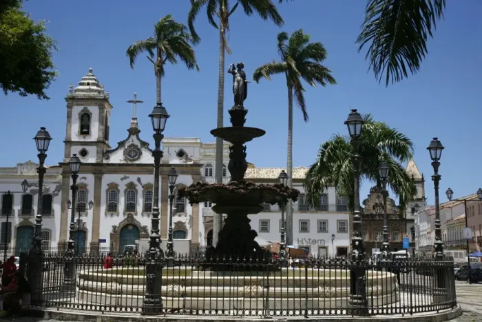 Framed Print : Terreiro de Jesus Square and Igreja Sao Domingos in the background, Salvador (Salvador de Bahia), Bahia, Brazil, South America Framed Print : Terreiro de Jesus Square and Igreja Sao Domingos in the background, Salvador (Salvador de Bahia), Bahia, Brazil, South America