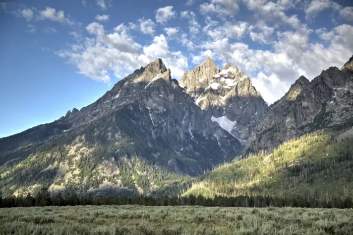 Framed Print : Teton Range, Grand Teton National Park, Wyoming, United States of America, North America
