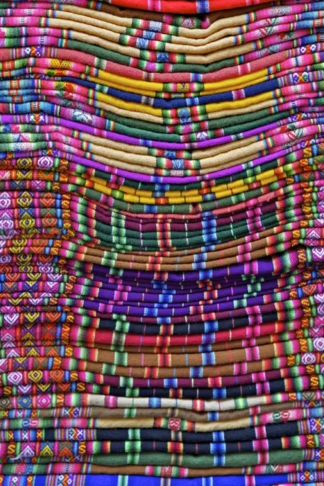 Framed Print : Textiles for sale in handicraft market, La Paz, Bolivia, South America Framed Print : Textiles for sale in handicraft market, La Paz, Bolivia, South America
