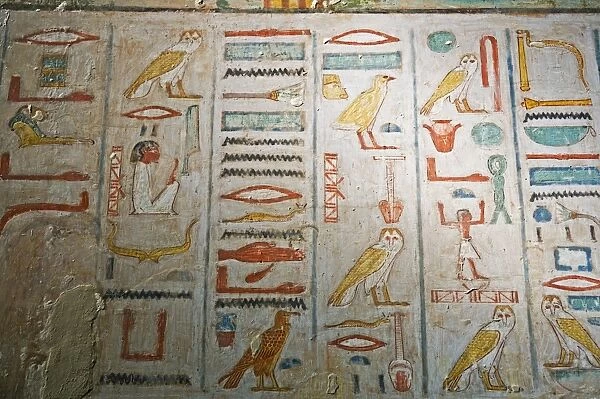 Detail from the texts, Tomb of Rekhmire, West Bank, Thebes, UNESCO World Heritage Site