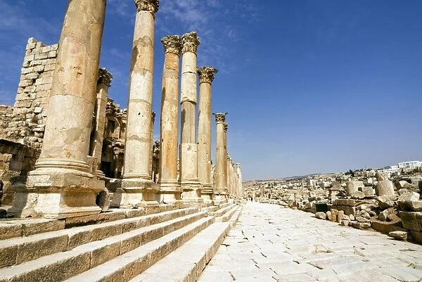 Tha Cathedral, Jerash (Gerasa) a Roman Decapolis city, Jordan, Middle East