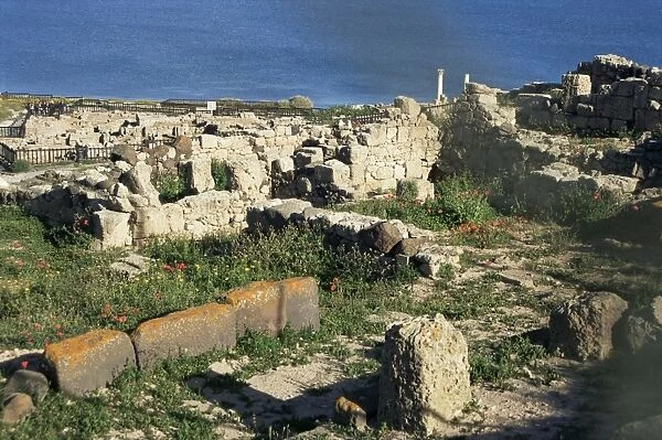 Tharros, Punic and Roman ruins of city founded by Phoenicians