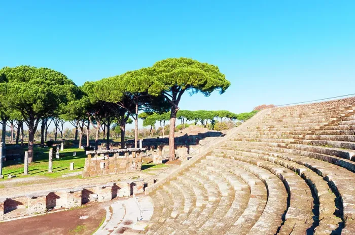 Framed Print : Theater, Ostia Antica archaeological site, Ostia, Rome province, Latium, Latium (Lazio), Italy, Europe Framed Print : Theater, Ostia Antica archaeological site, Ostia, Rome province, Latium, Latium (Lazio), Italy, Europe