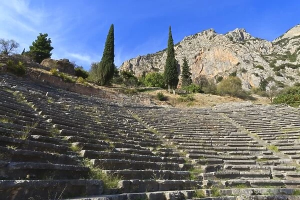 Theatre at Delphi, UNESCO World Heritage Site, Peloponnese, Greece, Europe