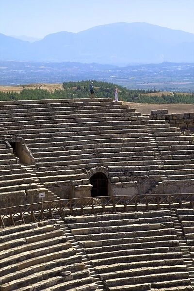 Theatre at Hierapolis, UNESCO World Heritage Site, Anatolia, Turkey, Asia Minor, Eurasia