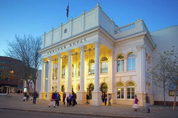 The Theatre Royal at Christmas, Nottingham, Nottinghamshire, England, United Kingdom, Europe