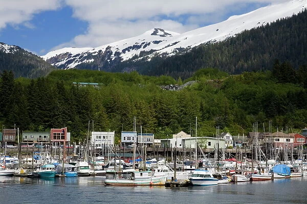 Thomas Basin Boat Harbor in Ketchikan, Southeast Alaska, United States of America
