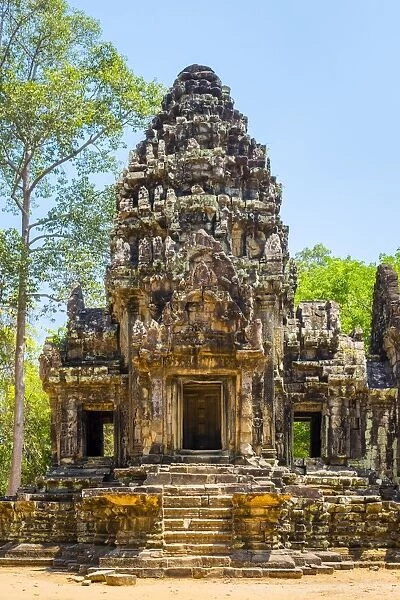 Thommanon temple ruins, Angkor Archaeological Park, UNESCO World Heritage Site, Siem Reap Province