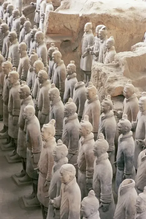 Framed Print : Detail of some of the six thousand statues in the Army of Terracotta Warriors Framed Print : Detail of some of the six thousand statues in the Army of Terracotta Warriors