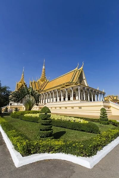 Throne Hall, Royal Palace, in the capital city of Phnom Penh, Cambodia, Indochina, Southeast Asia, Asia