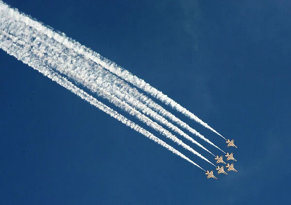 The Thunderbirds, celebration of the 75th anniversary of the airborne Navy, Nellis Air Force Base, Las Vegas, Nevada, United States of America, North America