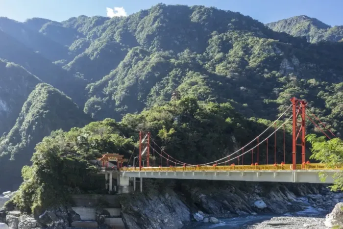Framed Print : Tianxiang bridge, Taroko Gorge, Taiwan, Asia Framed Print : Tianxiang bridge, Taroko Gorge, Taiwan, Asia