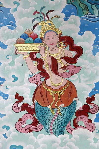 Tibetan goddess, Kopan monastery, Kathmandu, Nepal, Asia