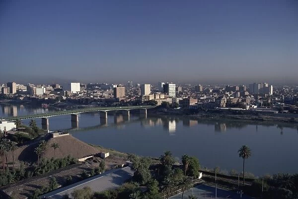 The Tigris River running through the city