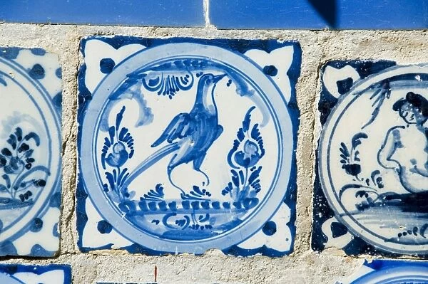 Detail of tile in the gardens of the Real Alcazar