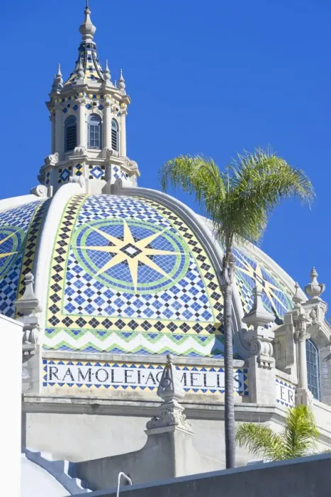 Framed Print : Tiled dome of the California Building which houses the Museum of Man, San Diego Framed Print : Tiled dome of the California Building which houses the Museum of Man, San Diego