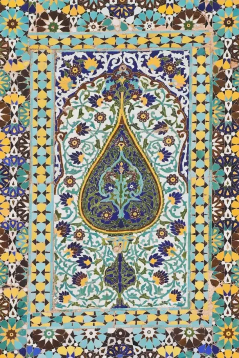 Framed Print : Detail of tilework, Friday Mosque (Masjet-eJam), Herat, Herat Province, Afghanistan, Asia Framed Print : Detail of tilework, Friday Mosque (Masjet-eJam), Herat, Herat Province, Afghanistan, Asia
