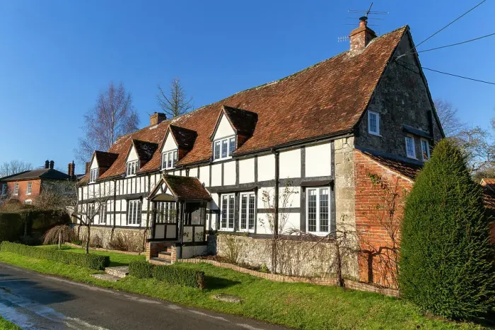Framed Print : Timber framed historic listed building, The Old House, dating from late 16th to late 17th century, West Lavington, Wiltshire, England, United Kingdom, Europe Framed Print : Timber framed historic listed building, The Old House, dating from late 16th to late 17th century, West Lavington, Wiltshire, England, United Kingdom, Europe
