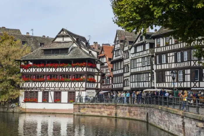 Framed Print : Timbered houses and canal in the quarter Petite France, Strasbourg, Alsace, France, Europe Framed Print : Timbered houses and canal in the quarter Petite France, Strasbourg, Alsace, France, Europe