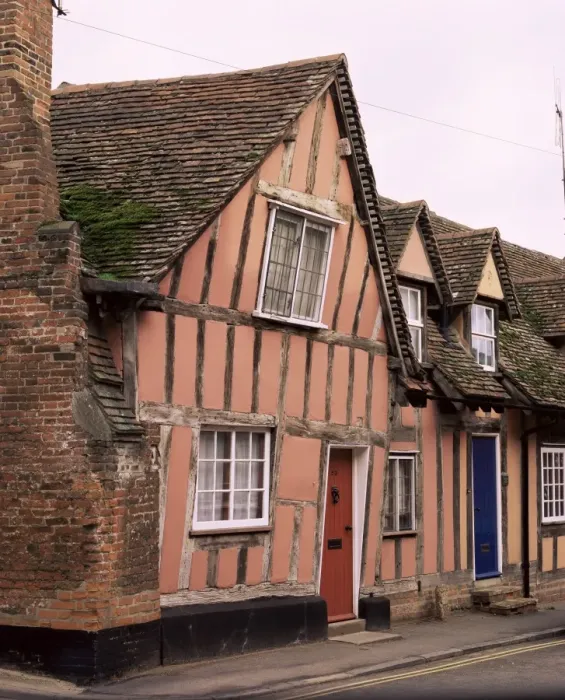 Framed Print : Timbered houses, Lavenham, Suffolk, England, United Kingdom, Europe Framed Print : Timbered houses, Lavenham, Suffolk, England, United Kingdom, Europe