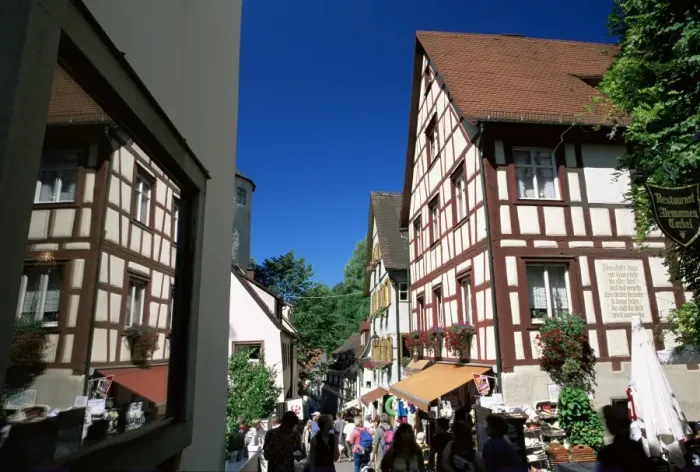 Framed Print : Timbered houses along Steigstrasse Framed Print : Timbered houses along Steigstrasse