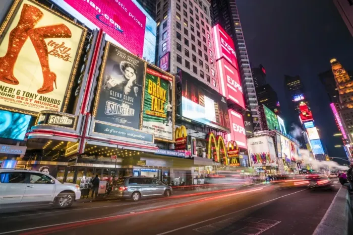 Framed Print : Times Square by night, New York City, United States of America, North America Framed Print : Times Square by night, New York City, United States of America, North America