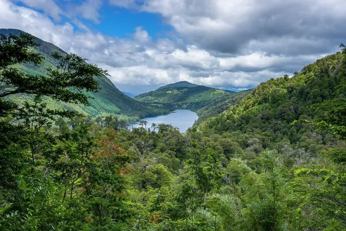 Framed Print : Tinquilco lake, Huerquehue National Park, Pucon, Chile, South America